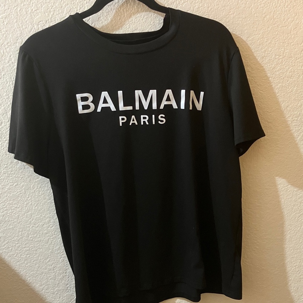 Balmain Black Short Sleeve Tee